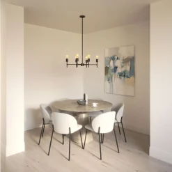 Prospect 6-Light Round Chandelier, Matte Black