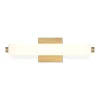 Ronan 18" Opal Glass LED Vanity Light, Aged Brass