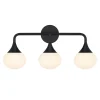 Talia 3 Light LED Vanity, Matte Black