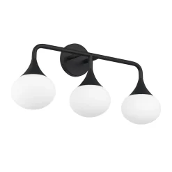 Talia 3 Light LED Vanity, Matte Black