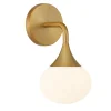 Talia LED Wall Sconce, Aged Brass