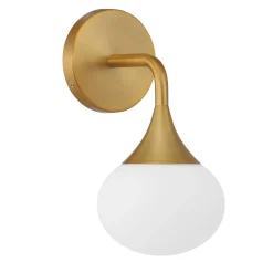 Talia LED Wall Sconce, Aged Brass