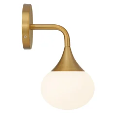 Talia LED Wall Sconce, Aged Brass