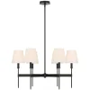 Taylor 6 Light Chandelier, Matte Black
