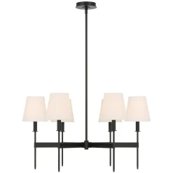 Taylor 6 Light Chandelier, Matte Black