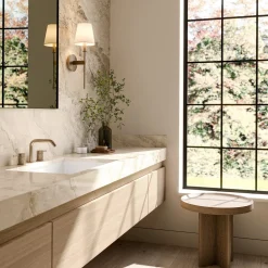 Taylor Wall Sconce, Aged Brass