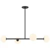 Vince 4 Light Linear LED Pendant, Matte Black