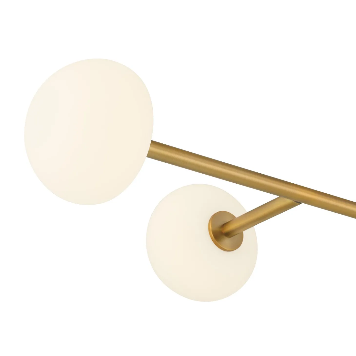 Vince 4 Light Linear LED Pendant, Aged Brass