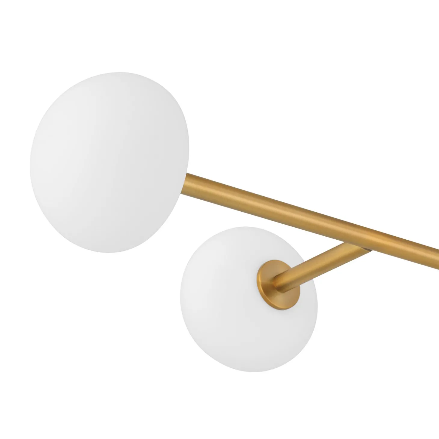 Vince 4 Light Linear LED Pendant, Aged Brass